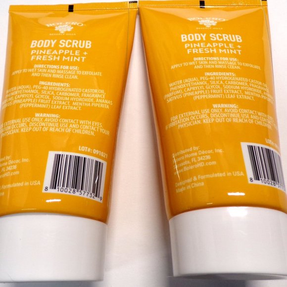 Body Scrub Pineapple & Fresh Mint Restore 5fl oz (147.8ml) (Set of 2 Pack) - Picture 2 of 2